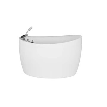 Empava 48JT011 - 48" Japanese-Style Freestanding Air Massage Bathtub with Reversible Drain