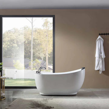 Empava 59AIS04 - 59" Freestanding Oval-Shaped Whirlpool Tub