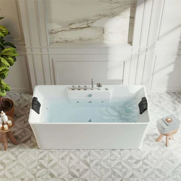 Empava 67AIS16- 67" Whirlpool Bathtub with Center Drain