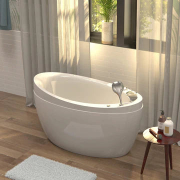 Empava 48JT011 - 48" Japanese-Style Freestanding Air Massage Bathtub with Reversible Drain